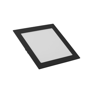 Painel LED De Embutir Quadrada Bivolt 12W 1000 Lúmens 17x17cm Preto Saveenergy