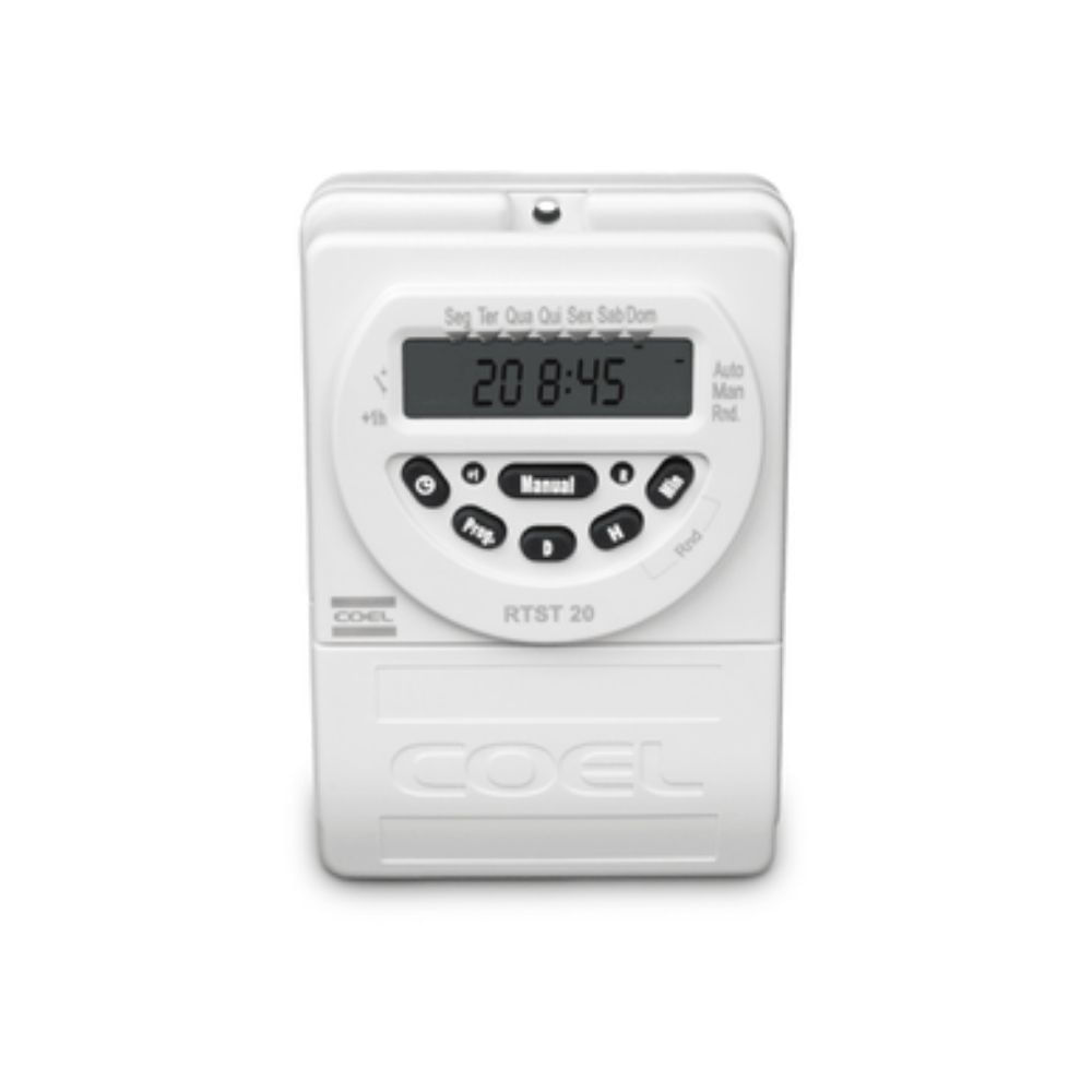 Timer Digital Diário E Semanal 110-220Vca Com Bateria Coel| ANDRA