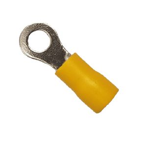 Terminal Tubular Isolado 25Mm M10 Amarelo Eletrokit
