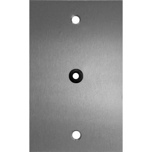 Placa Piso Furo Para Cabo 4X2 Inox Stamplac