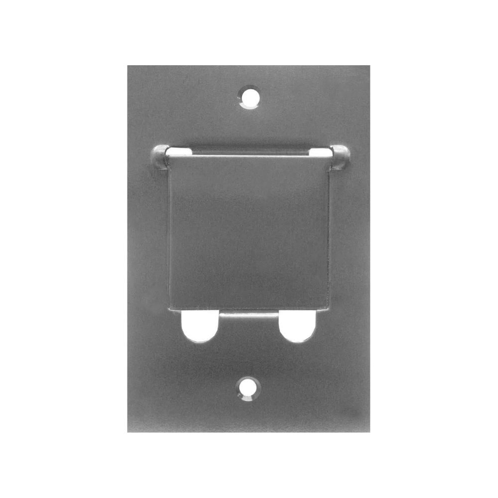 Placa Piso Unha 4X2 Para 2 Rj11 Ou R45 Inox Stamplac| ANDRA