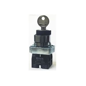 Comutador 3 Posições Fixas 22Mm Hb2-Bg03 2Na Com Chave Metal Bhs