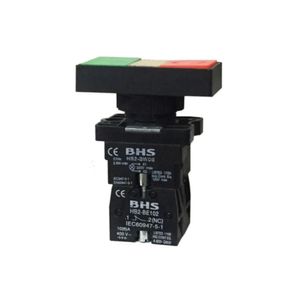 Botão Duplo 22Mm Hb2-Ew8365 Sinal 240V Verde Com Led Vermelho 1Na E 1Nf Bhs