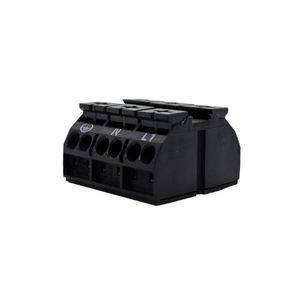 Conector De Emenda 3 Pólos Preto Para Cabos 0,50 A 4,0Mm 500V Wago