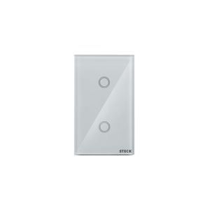 Conjunto Montado Interruptor 4x2 Touch Smart 2 Módulos Branco Steck