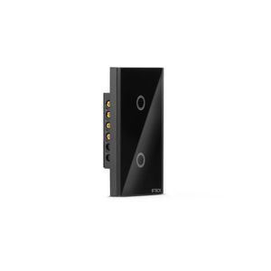 Conjunto Montado Interruptor 4x2 Touch Smart 2 Módulos Preto Steck