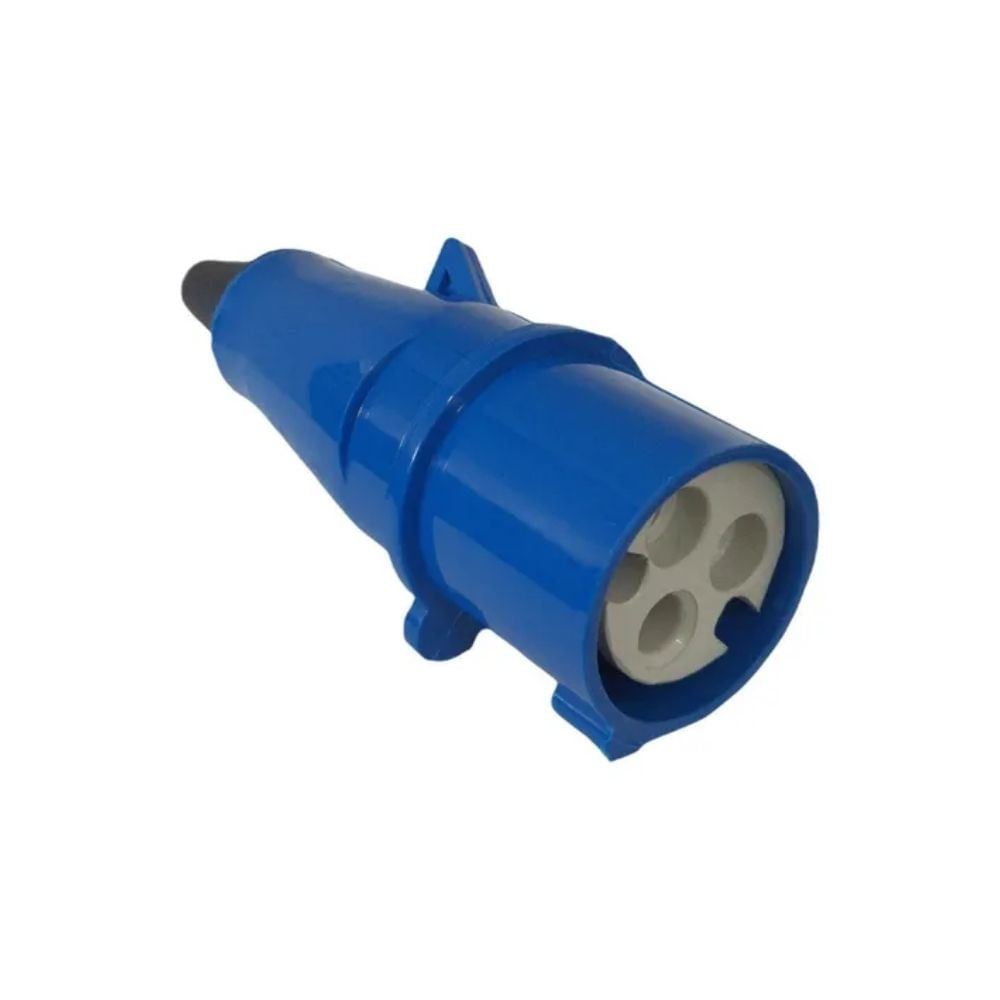Plug Macho Negativo 2P+T 16A 220/240V 6H Azul Steck| ANDRA