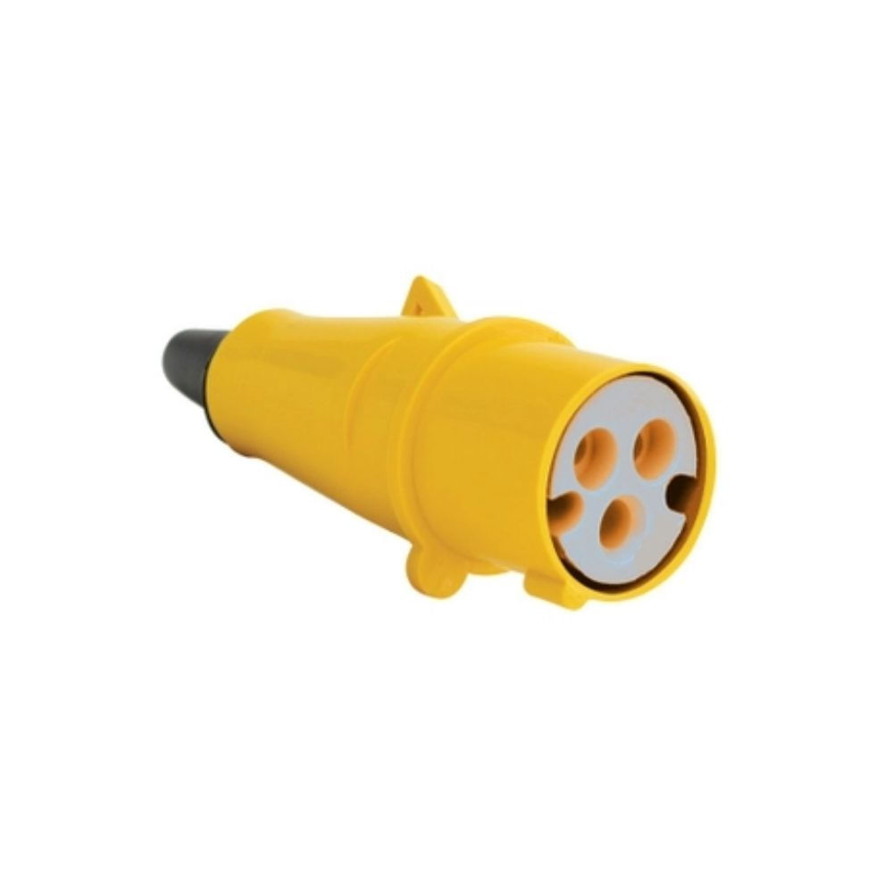 Plug Macho Negativo 2P+T 32A 110/130V 4H Amarelo Steck| ANDRA