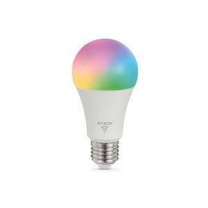 Lampada Led Bulbo E-27 12W Bivolt Rgb 1050 Lúmens Smart Smarteck Steck