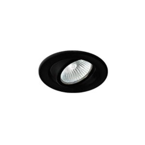 Spot de Embutir Redonda Direcionável Para 1 Lâmpada Dic GU10 Preto Nuru Revoluz