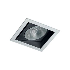 Spot de Embutir Quadrada Direcionável Para 1 Lâmpada Par30 Branco E Preto Laini Revoluz
