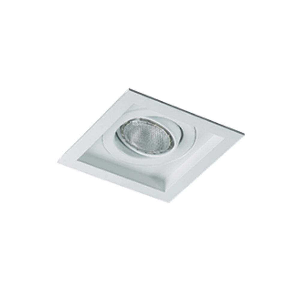 Spot de Embutir Quadrada Direcionável Para 1 Lâmpada Par20 Branco Sura Revoluz