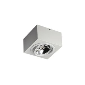 Spot de Sobrepor Quadrada Para 1 Lâmpada AR111 GU10 Branco Sura Revoluz