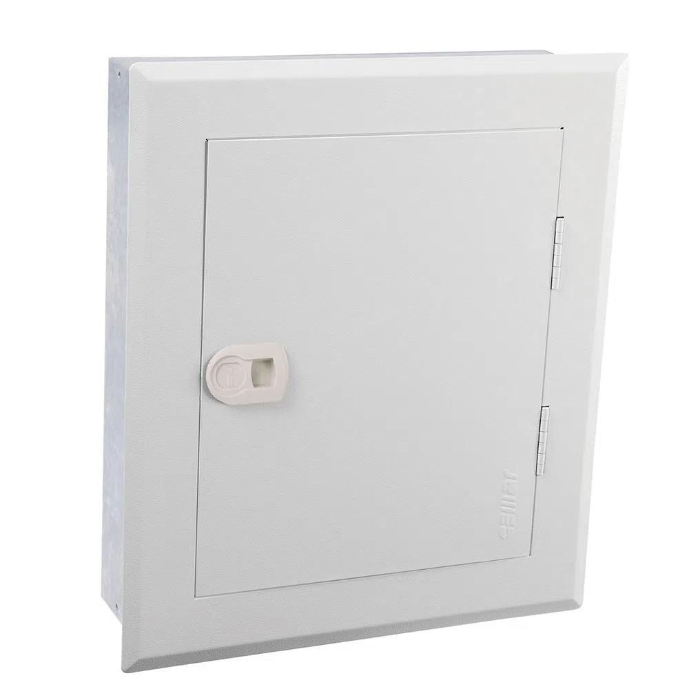 Quadro De Embutir Sem Barramento Para 16 Disjuntores 100a Branco Universal Cemar Andra 6437