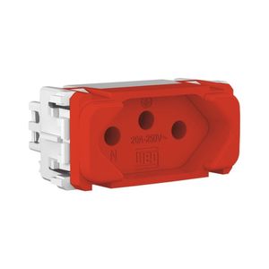 Módulo Tomada 2P+T 20A 250V Pb Vermelho Composé Weg