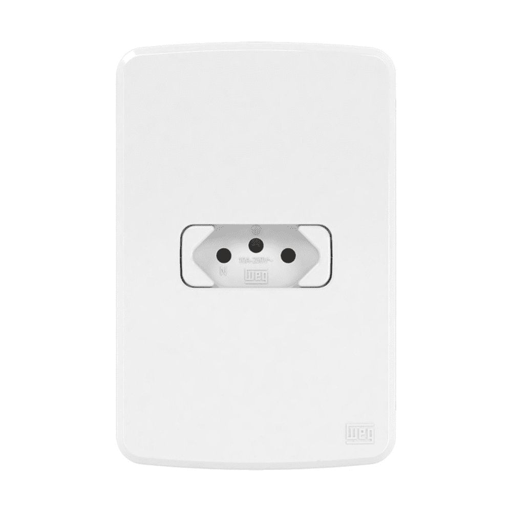Conjunto Montado Tomada 2P+T 10A 250V Pb Branco Composé Weg| ANDRA