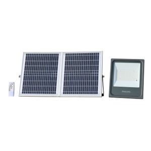 Refletor LED Bivolt Solar 20W 5700K Branco Frio 2000 Lúmens Com Painel Solar e Controle Remoto Inclusos Philips