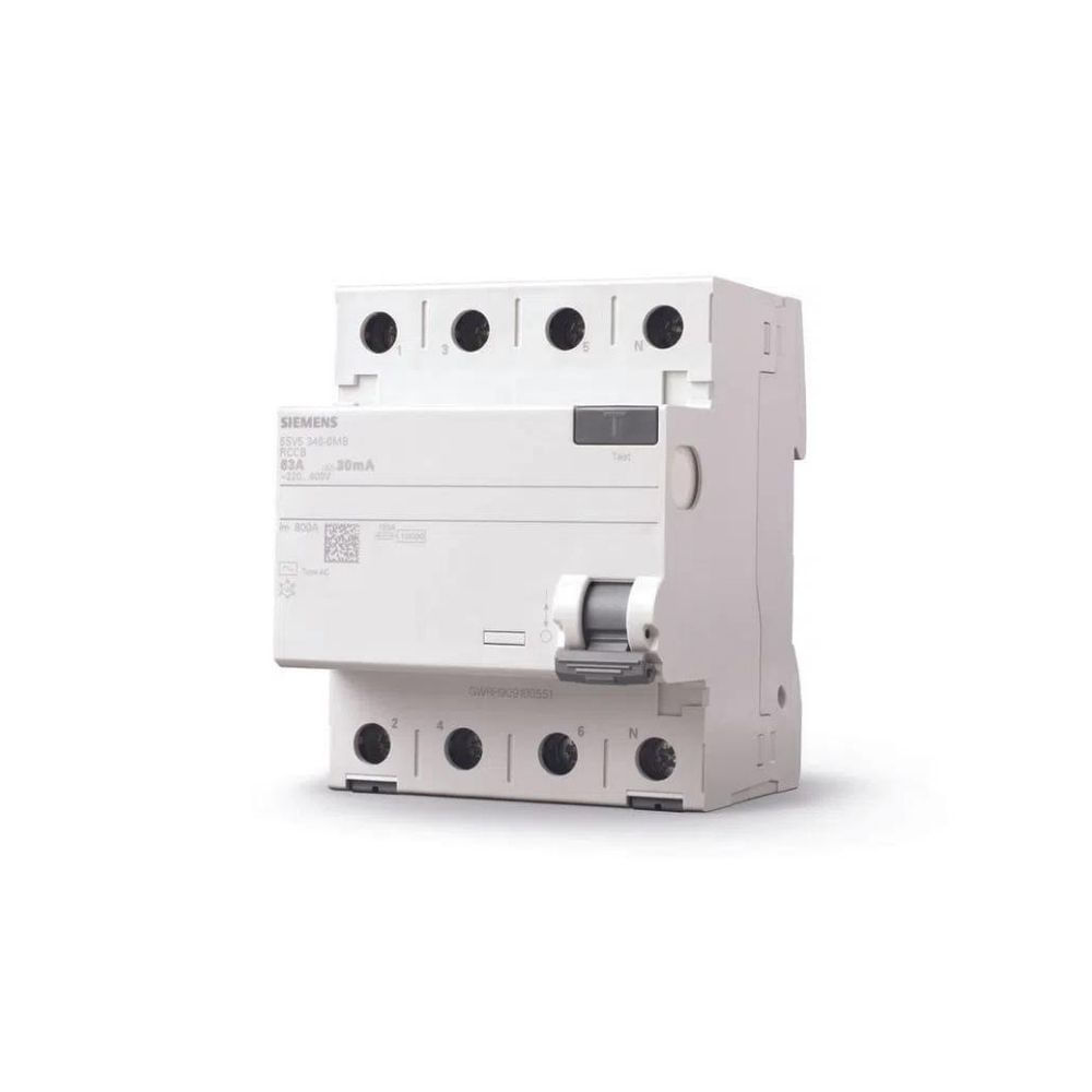 Interruptor Dr Fuga 4P 30Ma 80A Ac 5Sv5347-0Mb Siemens
