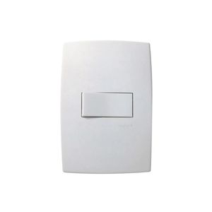 Conjunto Montado 1 Interruptor Paralelo Branco Horizontal Para Plus Pial