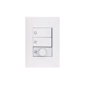 Conjunto Montado Controle Para Ventilador 160W Branco Pial Plus+