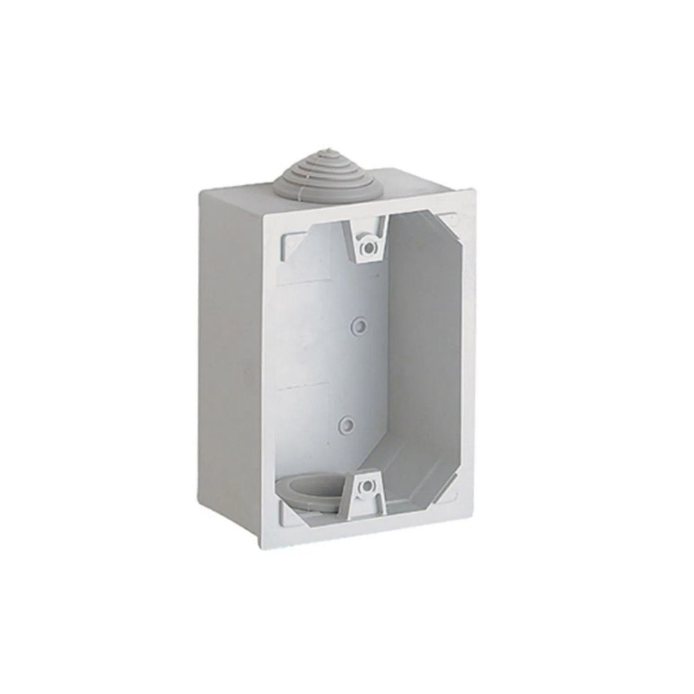 Caixa 4x2 Cinza Sem Tampa Com 2 Embutes Aquatic Pial| ANDRA