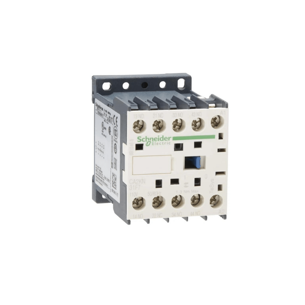 Encontraproduto.com.br - Contator Auxiliar Mini 50/60Hz 3Na E 1Nf Ca2-Kn31F7 Schneider