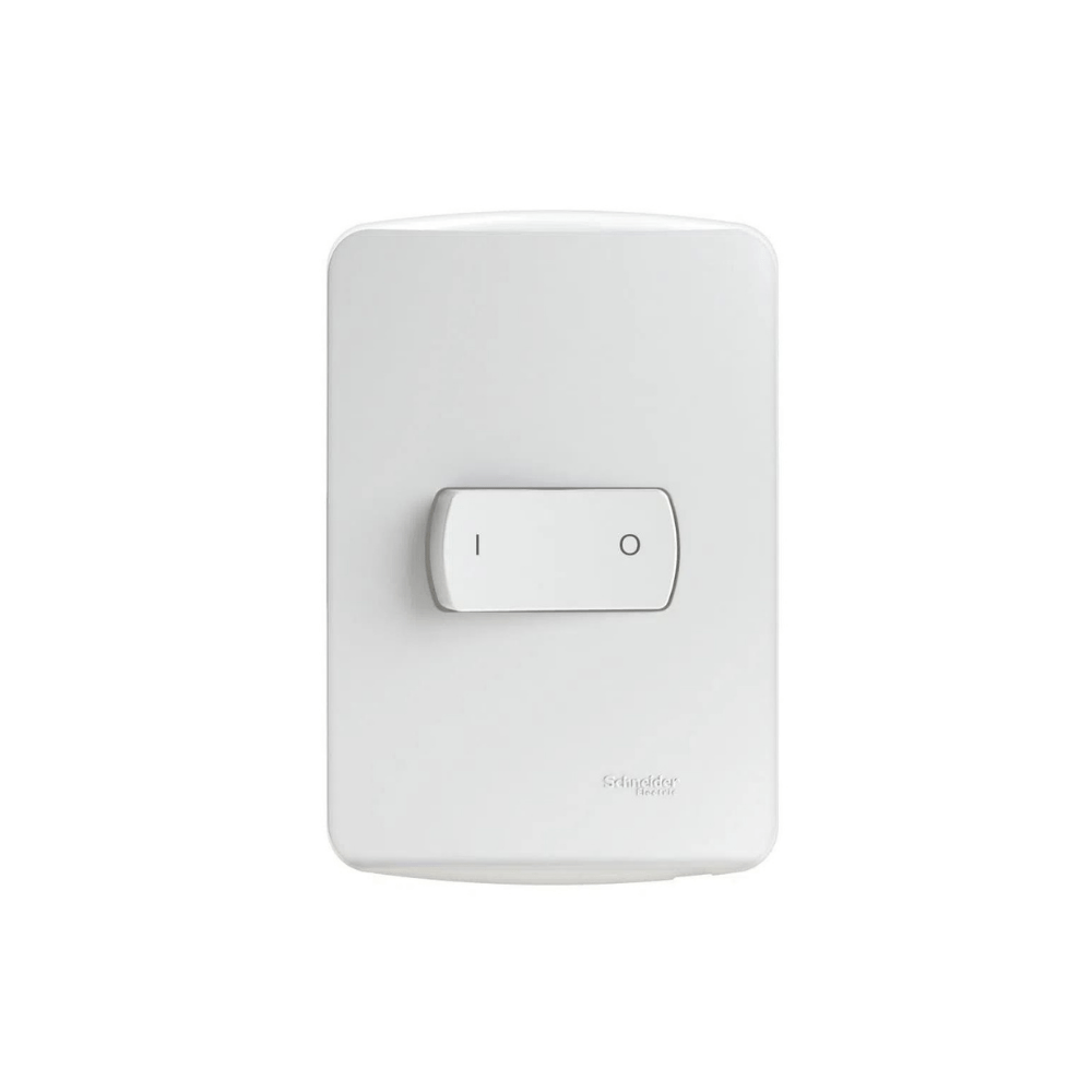 Conjunto Montado Interruptor Bipolar Paralelo 10A S3B62430 Branco Miluz Schneider