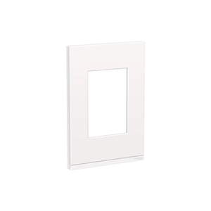 Placa 4X2 Para 3 Módulos Verticais Com Suporte Branco E Branco Fenix Orion Schneider
