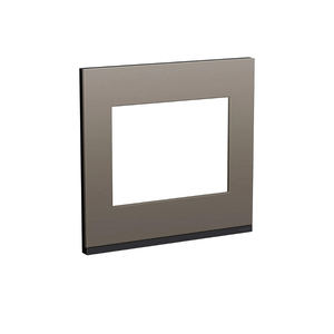 Placa 4X4 Para 6 Módulos Com Suporte Grafite E Cinza Fenix Orion Schneider
