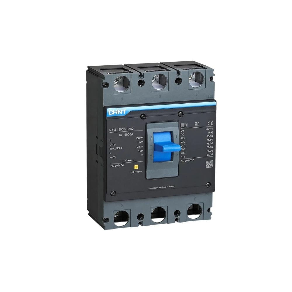 Disjuntor 3P 1250A 100Ka 220V Nxm-1250H3300T1250 CHINT