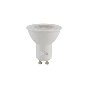 Lâmpada LED Dicróica GU10 Bivolt 4,8W 2700K Branco Quente 550 Lúmens 36 Graus IP20 Brilia