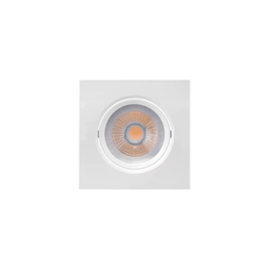 Spot de Embutir Quadrado com Lâmpada PAR20 7W 6500K Branco Frio 560 Lúmens Branco Brilia