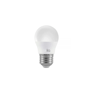 Lâmpada LED Bola Mini E-27 Bivolt 3W 2700K Branco Quente 250 Lúmens Leitosa Brilia