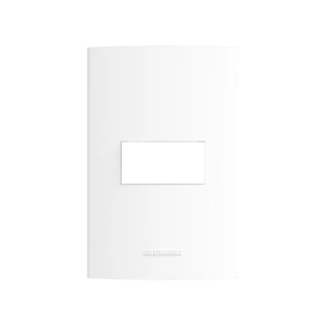 Placa 4X2 Para 1 Módulo Com Suporte Branco Inova Pro Alumbra