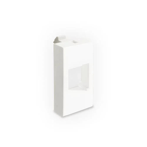 Tampa Módulo Tomada RJ45 Sem Keystone Branco Com 2 Peças Pro Alumbra