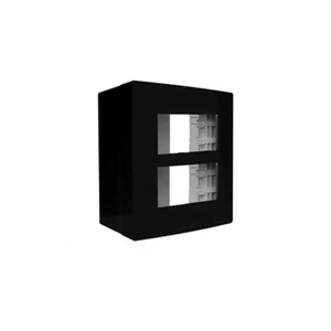 Caixa De Sobrepor PVC Black Piano Para 2 Módulos Inova Pro Alumbra