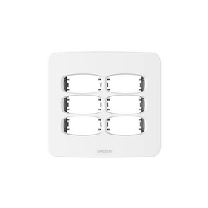 Placa 4X4 Para 3 Módulos Com Suporte Branco Gracia Alumbra