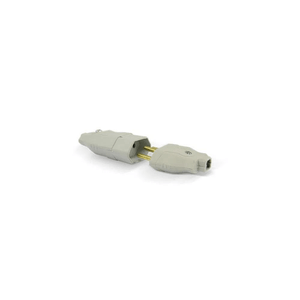 Plug 2P+T 10A 250V Pb Macho E Fêmea Cinza Axial Alumbra