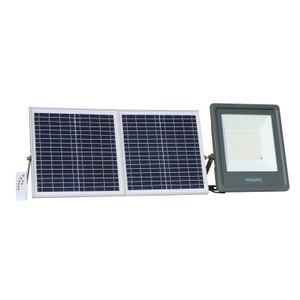 Refletor LED Bivolt Solar 30W 5700K Branco Frio 3000 Lúmens Com Painel Solar e Controle Remoto Inclusos Philips