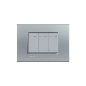 Placa 4X2 Para 3 Módulos Tech Light Bticino