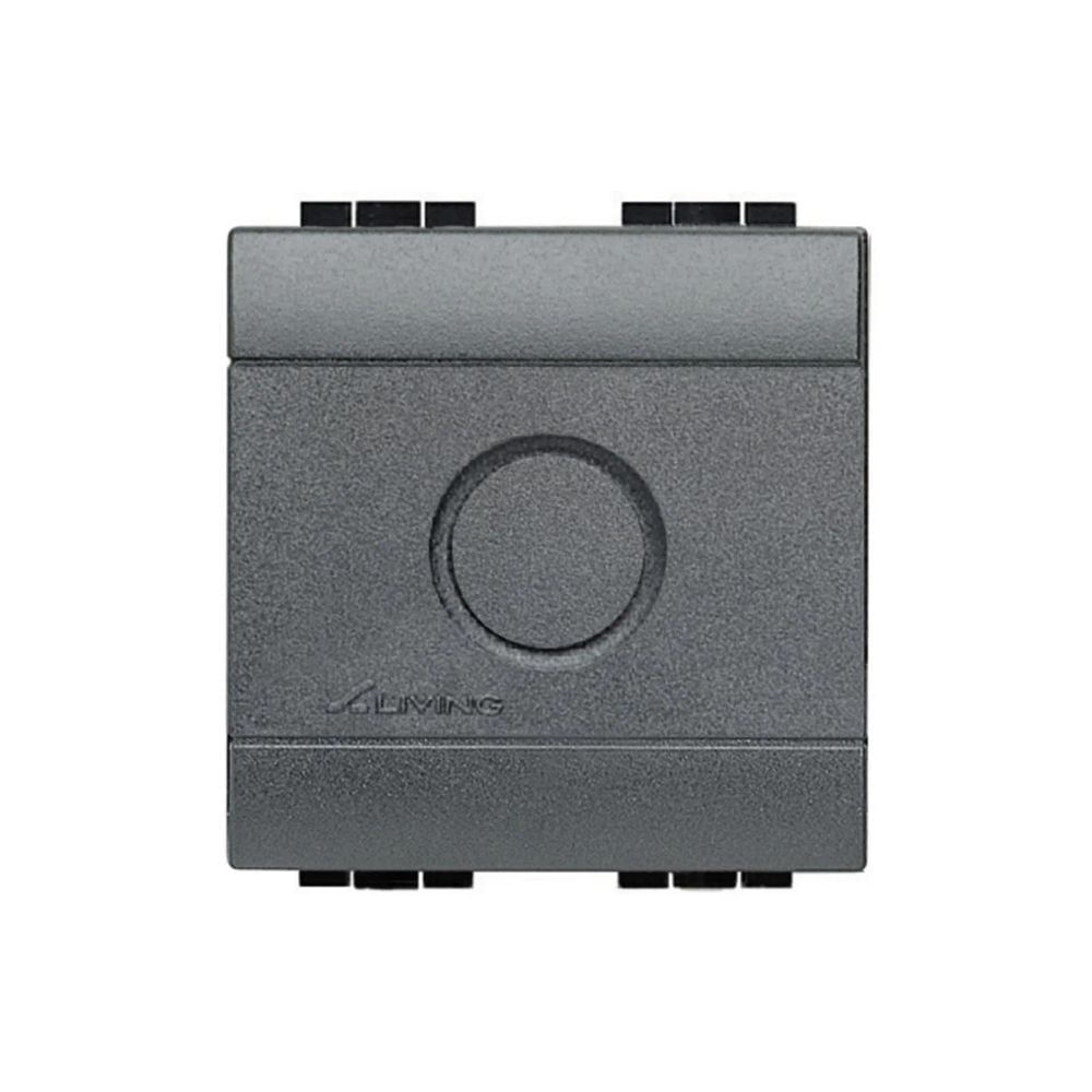 Módulo Cego Anthracite Preto 2 Módulos Pre-Corte Living Light Bticino