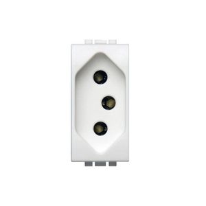 Módulo Tomada 2P+T 20A 250V Pb Branco Living Light Bticino