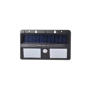 Luminária Solar Led 8W 3000K Luz Amarela Preto Ip65 Gaya