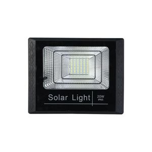 Projetor Solar Led 20W 6500K Luz Branca Preto Com Controle Gaya