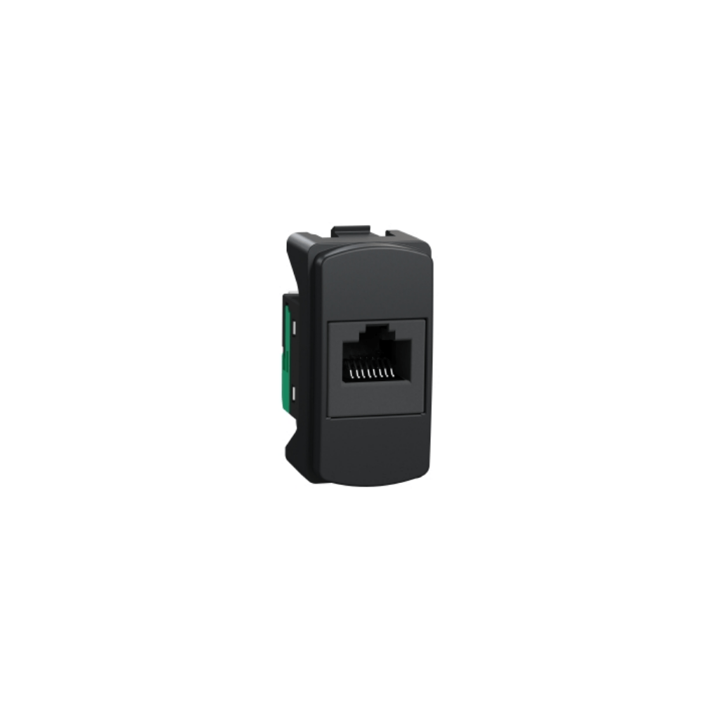 Módulo Tomada Informática Rj45 8 Fios Cat5E Grafite Miluz S3B74101 Schneider
