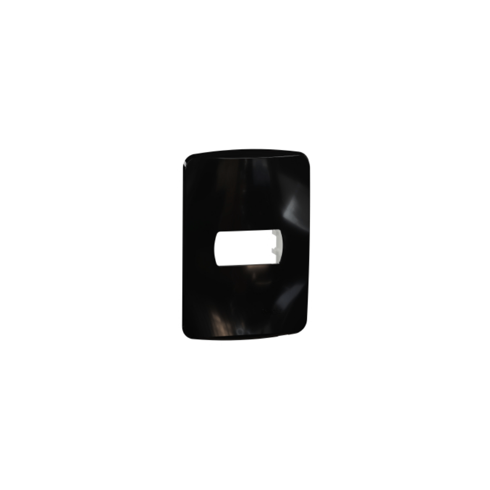 Placa 4X2 Para 1 Módulo Com Suporte Preto Miluz S3B77114 Schneider