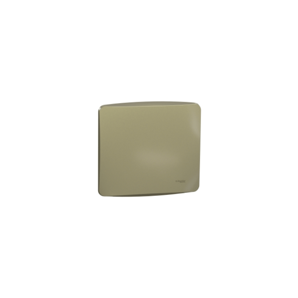 Placa 4X4 Cega Com Suporte Miluz S3B77403 Dourado Schneider