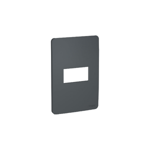 Placa 4X2 Para 1 Módulo S730101294 Stellar Black Orion Schneider