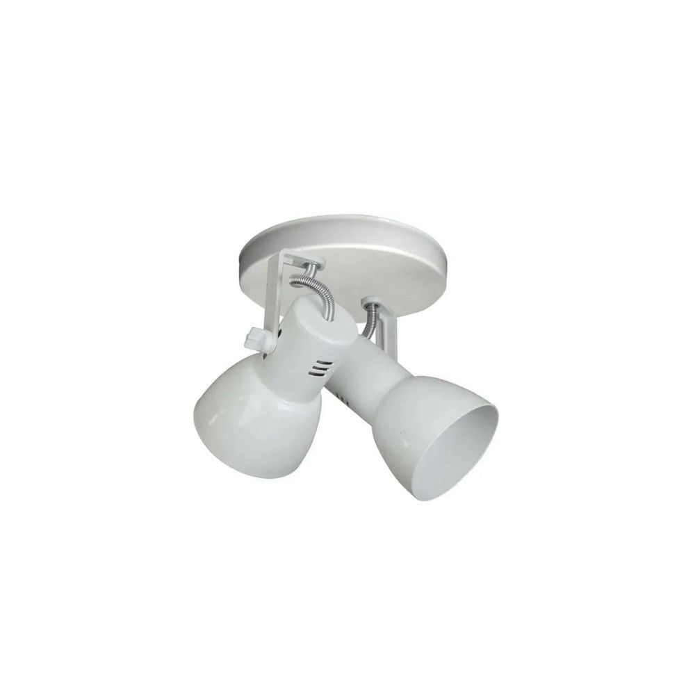 Spot De Sobrepor Duplo Cone Em Alumínio Branco Kin