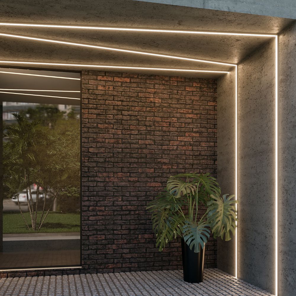 Perfil De Sobrepor Para Fita LED 3m Branco Polo Usina Design| ANDRA